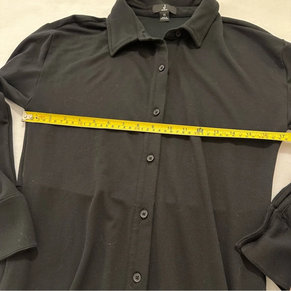 Jason Wu Long Black Button-Down Collared Shirt Dress Women’s XS Maxi Long Sleeve